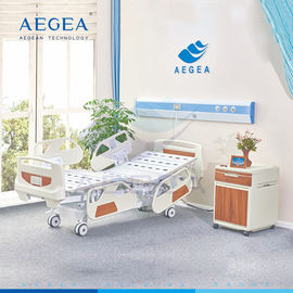AG-BY004 แผ่นรองพื้นแบบปรับไฟฟ้าได้มีข้อต่อ ABS ผู้ป่วยผู้ป่วย Medicare Hospital เตียง Hi-Low